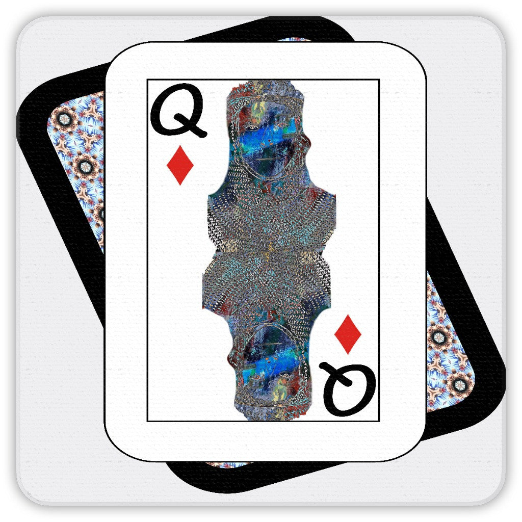 Play Your Hand...Queen Diamond No. 2 Coaster Set – 3 Piece Urban Artisan